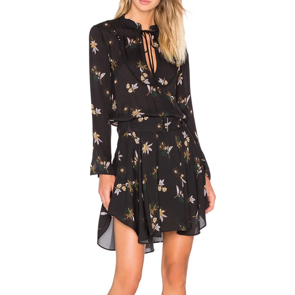 A.L.C. Campbell Dress in Black Multi - Picture 2 of 11